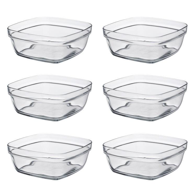 Picture of Duralex  Square Stacking Bowls with Lid  14cm